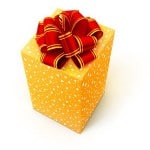 Gift isolated on a white.