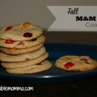Fall M&M Cookies Recipe