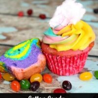 Cotton Candy Rainbow Cupcake Recipe