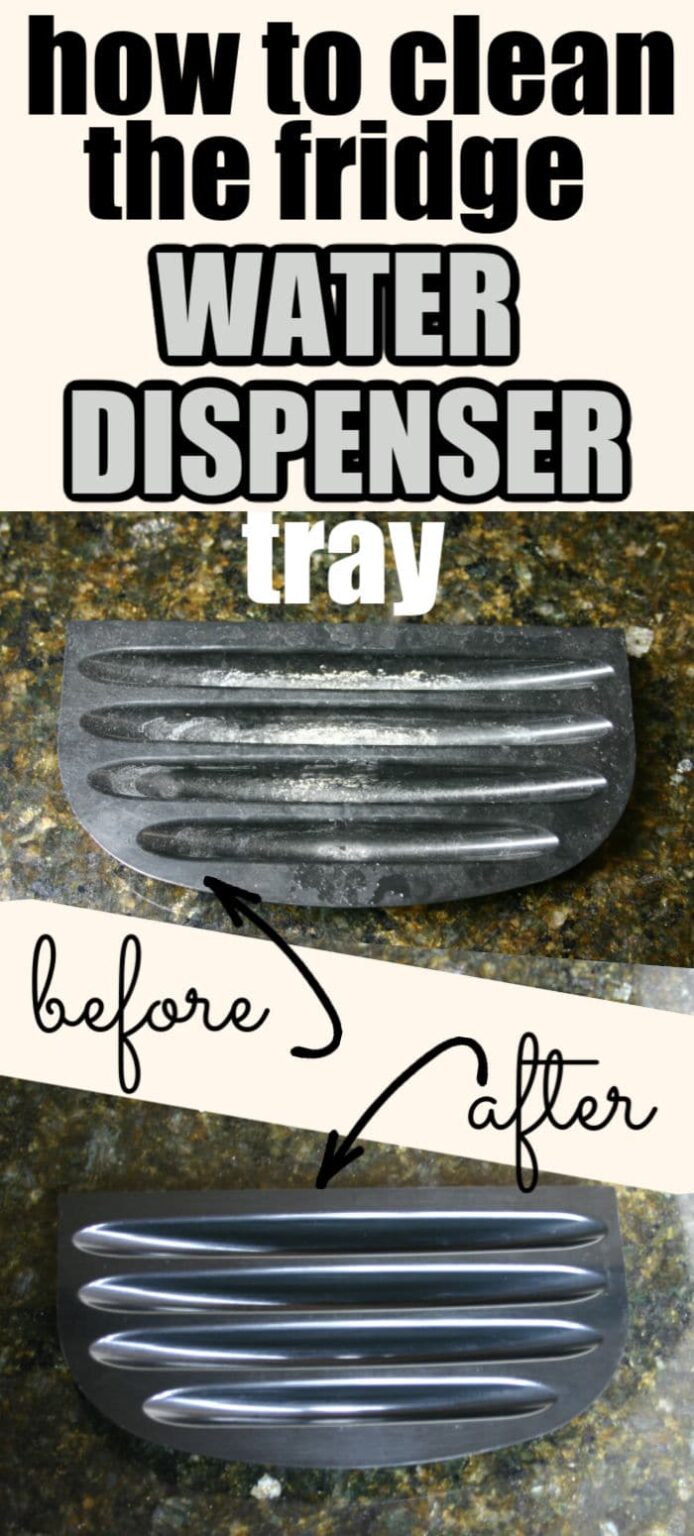 How to Clean the Fridge Water Dispenser Tray Centsable Momma