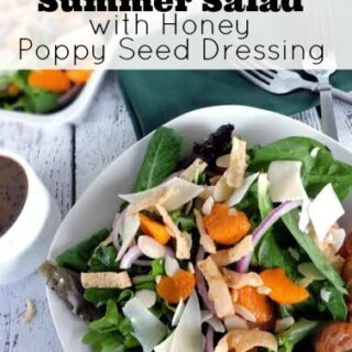 Mandarin Orange Summer Salad with Honey Poppy Seed Dressing Recipe