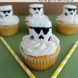 Easily make these Star Wars Storm Troopers cupcakes for your Star Wars fan.