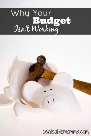 Do you feel like your budget is failing each month? Check out these 4 reasons why your budget isn't working with tips on how to fix it.