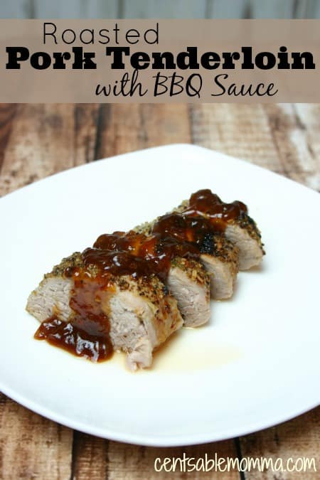 This roasted pork tenderloin is full of flavoring with both grill seasoning and a BBQ sauce spruced up with both onion and garlic. it's perfect for a family dinner or for when you have guests.
