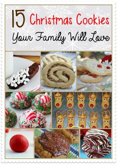 If you're looking for some cookie recipes to add to your holiday baking whether as a gift, for a cookie exchange, or a Christmas cookie platter, you'll want to check out these 15 Christmas Cookie recipes your family will love.