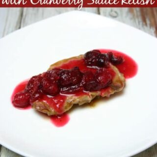 Slow Cooker Pork Chops with Cranberry Sauce Relish Recipe