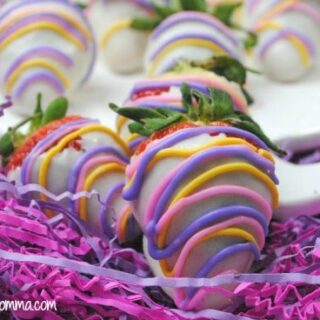 Easter White Chocolate Covered Strawberries