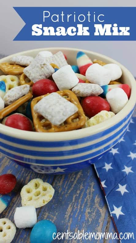 Patriotic Snack Mix - Centsable Momma