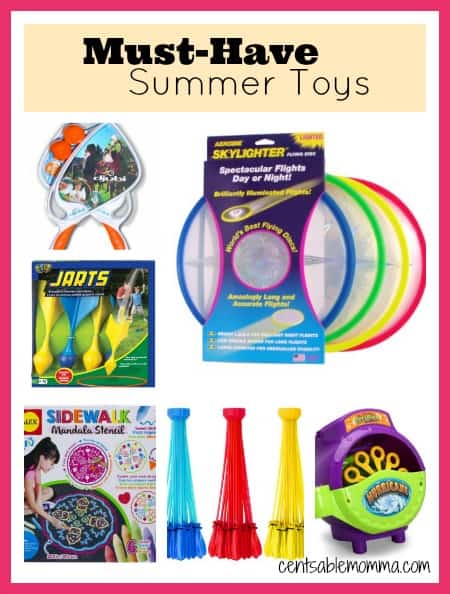 Do you want to get your kids out of the house this summer so they can enjoy from fresh air and excercise? Check out these Must-Have Summer Toys to keep them entertained for hours outside this summer.