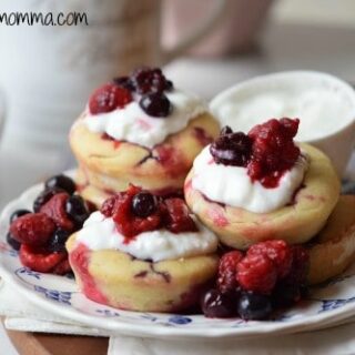 Yogurt Berry Pancake Poppers Recipe