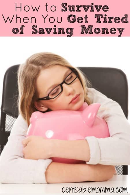 Do you ever get tired of always pinching your pennies so you can save money? You feel like you're constantly depriving yourself of everything fun? Check out these 5 tips to help you survive when you get tired of saving money for some ideas of how to get through the fatigue.