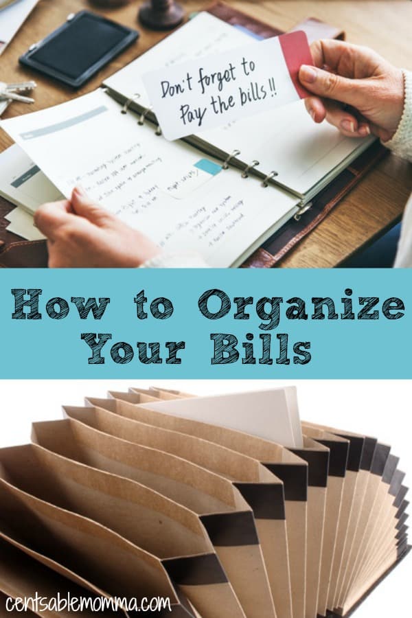 How Organize Your Bills