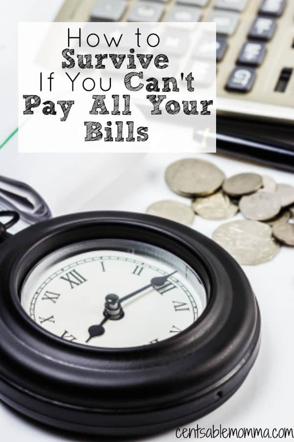 If you can't afford to pay all your bills, don't panic. Instead, check out these 5 tips to help you survive if you can't pay all your bills.