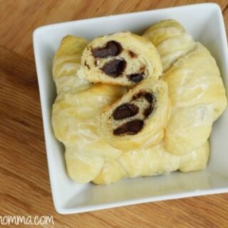 Iced Chocolate Roll Ups Recipe