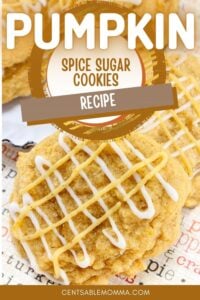 pumpkin spice sugar cookies