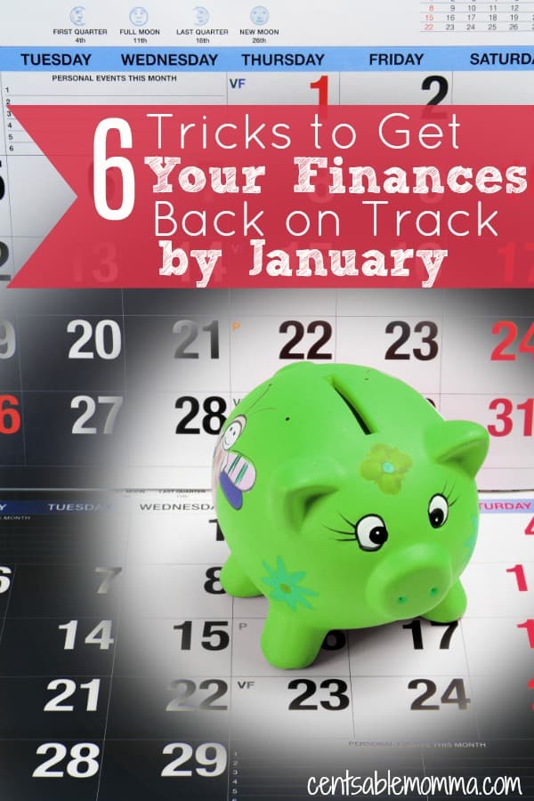 As we head into the New Year with new beginnings, check out these 6 tricks to get your finances back on track by January so you can start the new year on a great financial foot - rather than with lots of Christmas debt!