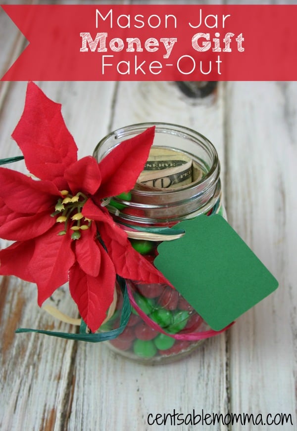 You want to give money as a gift, but you don't want your gift to seem boring. Surprise your recipient with this Mason Jar Money Gift Fake-Out. It looks like a fancy jar of candy, but hidden inside is a cash gift. Find out all the tips and tricks to make your own money jar gift.
