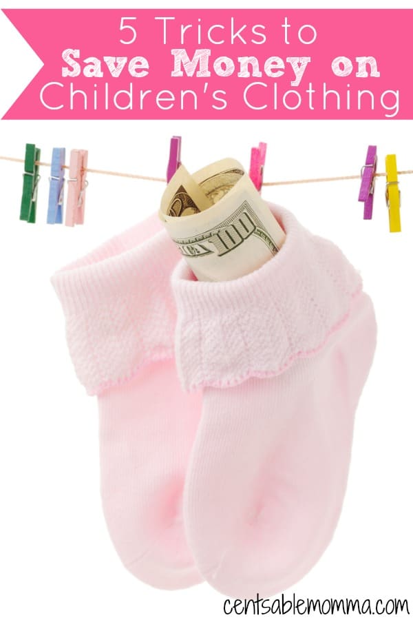 You don't have to spend a ton of money on clothing for your kids. Check out these 5 tricks to save money on children's clothing (and still have them dressed nicely!).