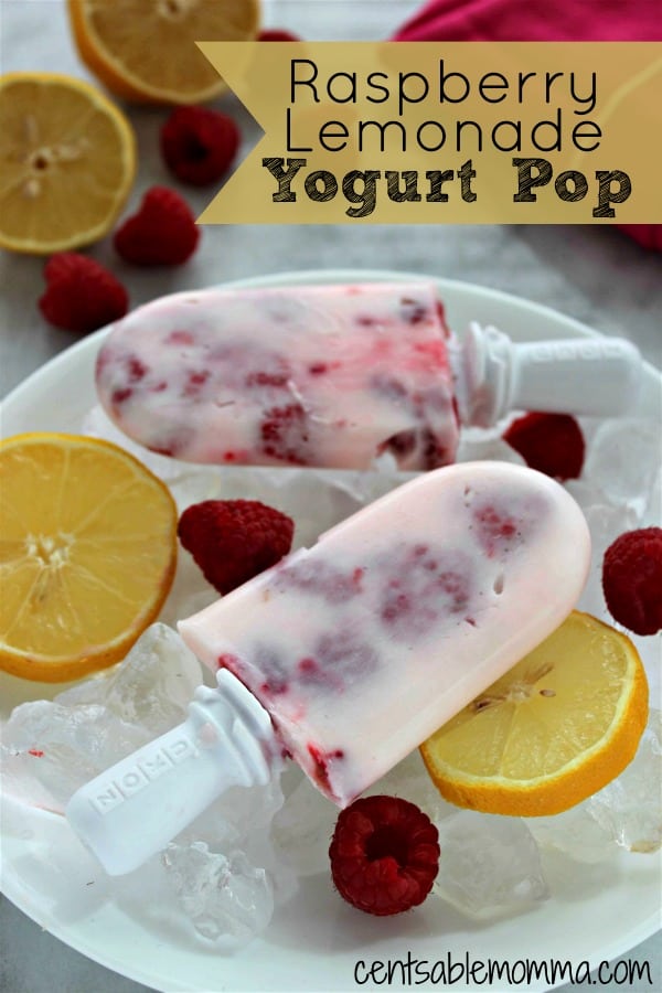 Raspberry Lemonade Yogurt Popsicles Recipe Centsable Momma