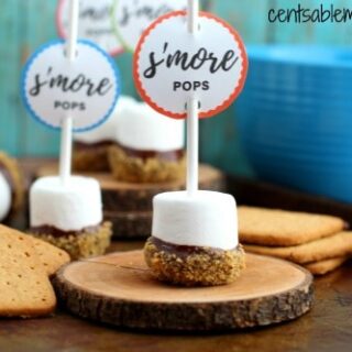 S'more Pops Recipe {includes FREE Printable Tags}