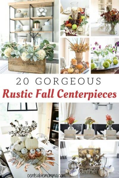 Rustic Fall Centerpiece Ideas - Centsable Momma