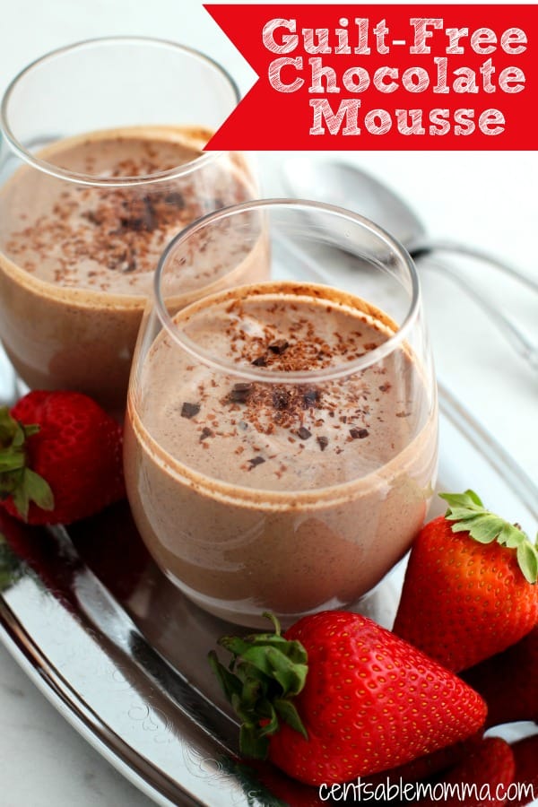 You can eat your chocolate without worrying about the calories with this Guilt-Free Chocolate Mousse recipe made with non-fat Greek yogurt, honey, and real chocolate. It's a delicious dessert you have to try!  It's easy to make, and it's made without eggs or heavy cream.