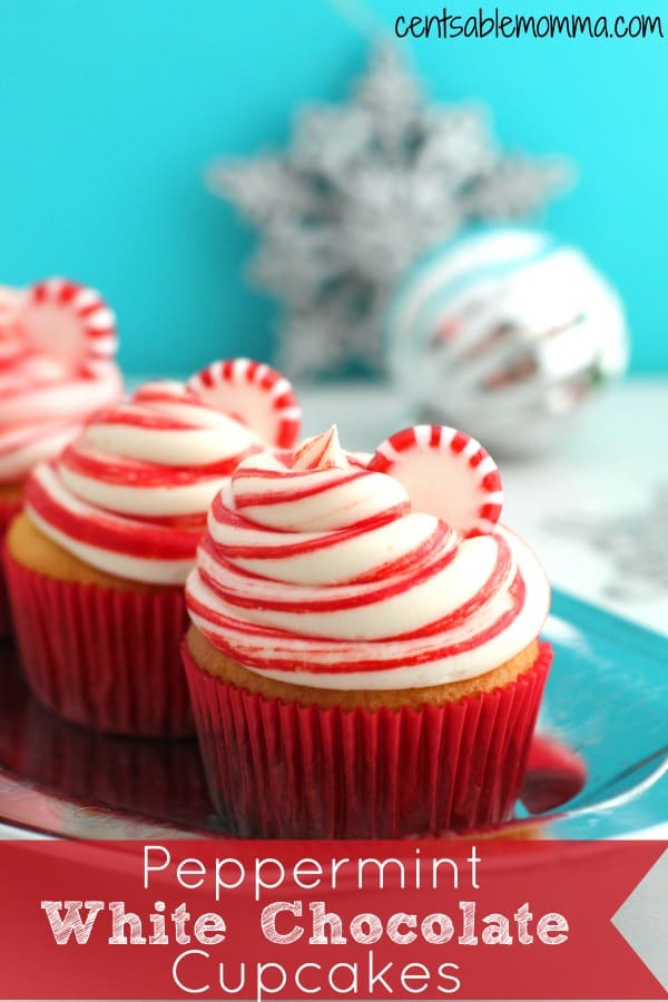 Peppermint White Chocolate Cupcakes Recipe - Centsable Momma