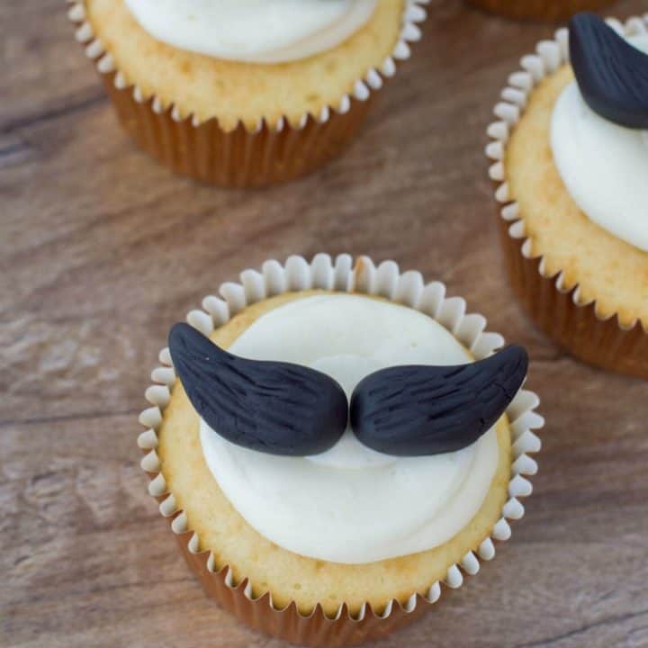 Mustache Cupcakes Recipe