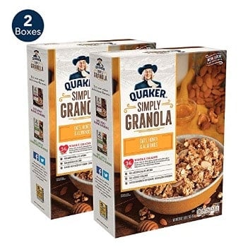 Quaker Simply Granola Oats, Honey &amp; Almonds (2 pk.): $6.13 + FREE ...