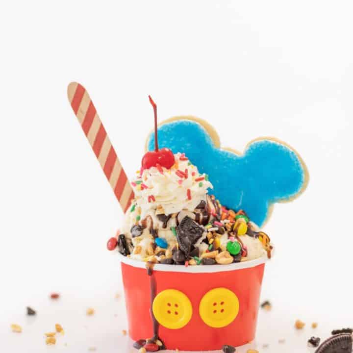 Image for Mickey Mouse Ice Cream Sundaes for Parties.