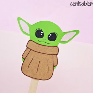 Baby Yoda DIY Paper Craft Bookmark