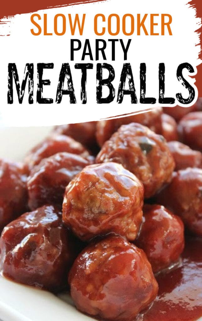 party meatballs in a slow cooker