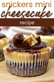Snickers Mini Cheesecake Recipe - Centsable Momma