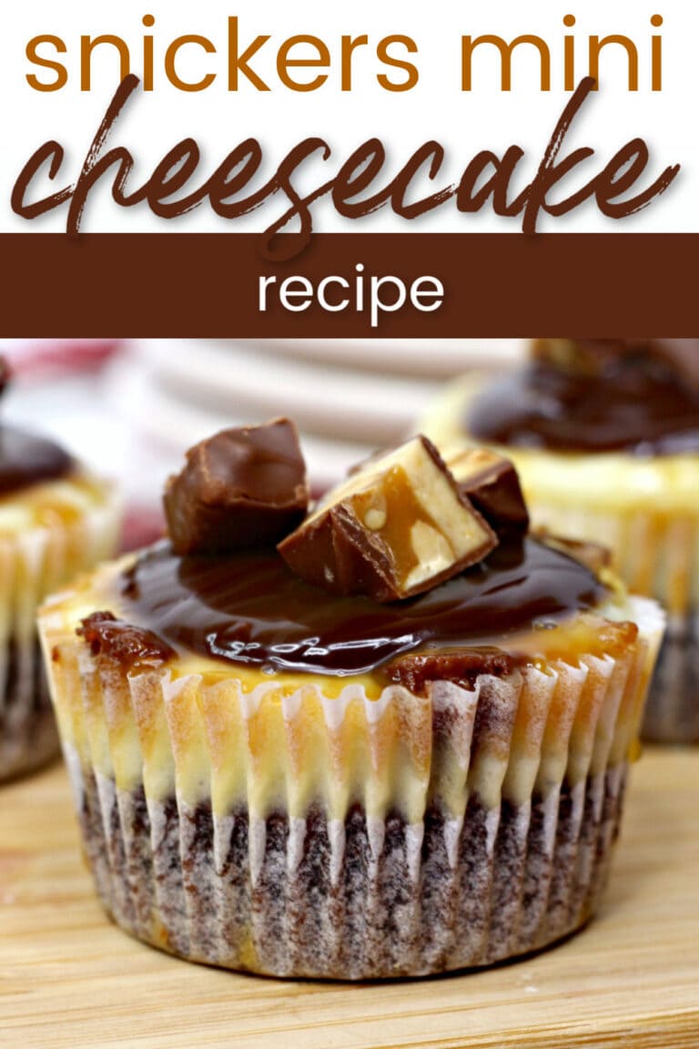 Snickers Mini Cheesecake Recipe - Centsable Momma
